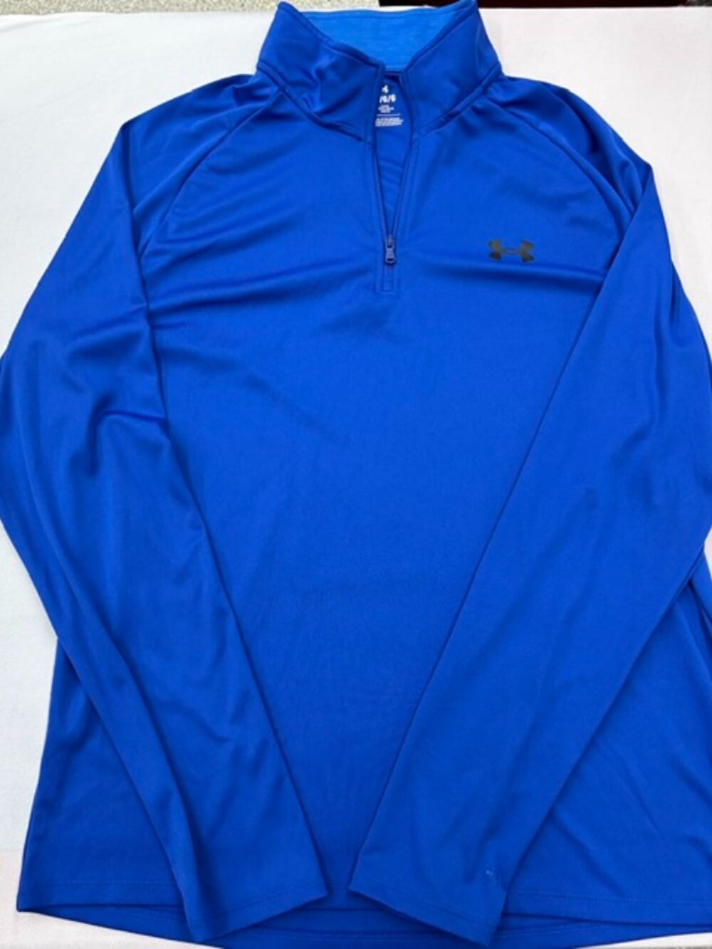 Under Armour Men's 1/4 Zip Pullover Tech Long Sleeve Training Shirt - Royal Blue